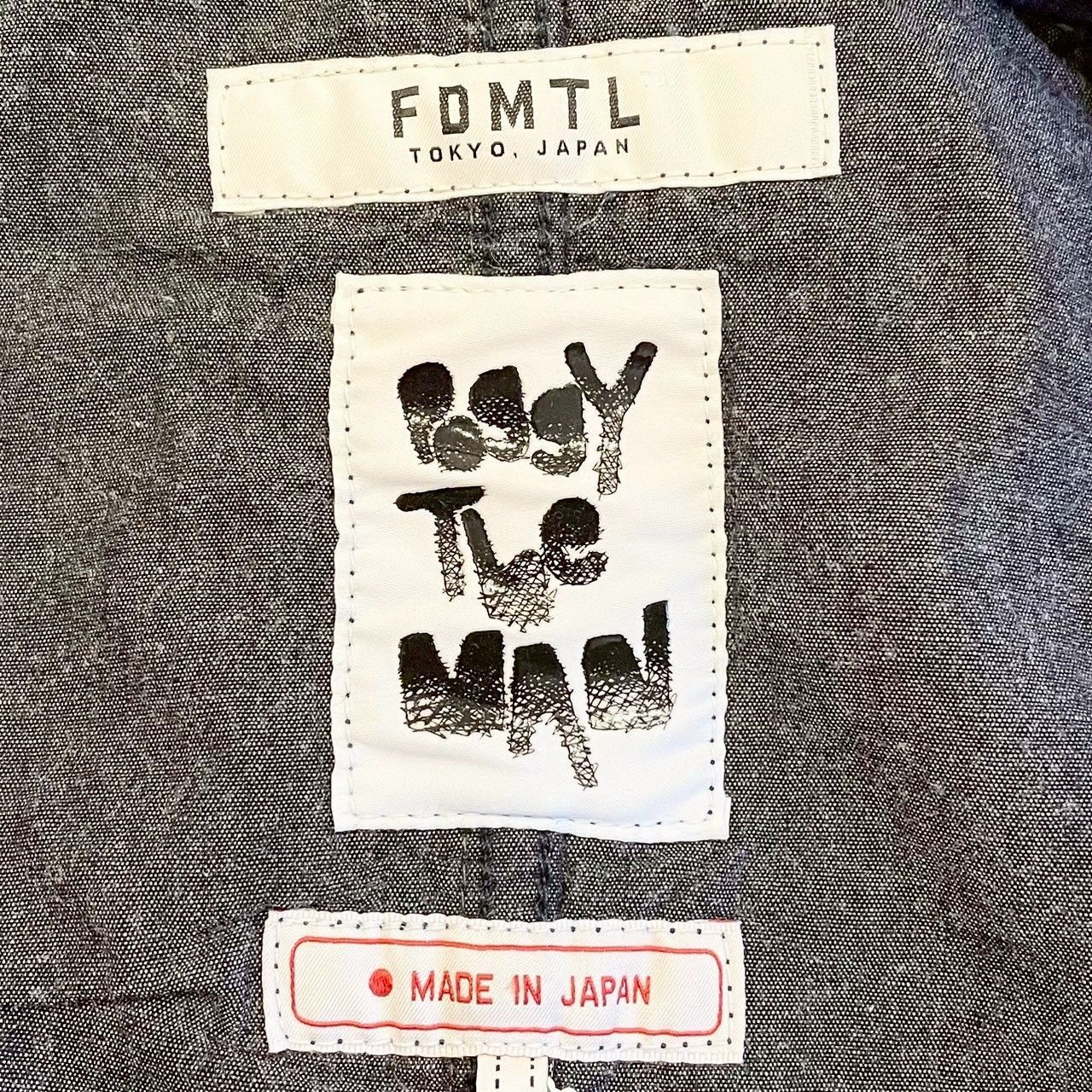 新品タグ付き FDMTL × POGGY WORKS デニムジャケット パッチワーク 