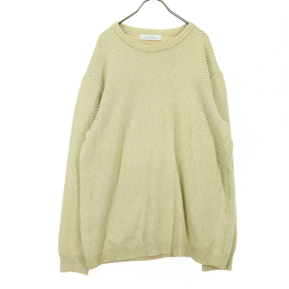 green label relaxing グリーンレーベルリラクシング 長袖 クルー 