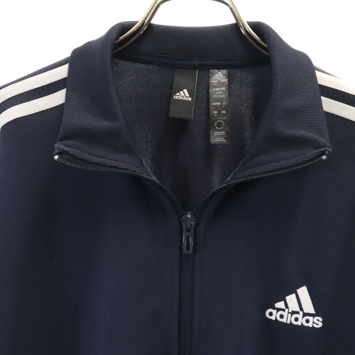 adidas アディダス トラックジャケット L ネイビー ジャージ メンズ 