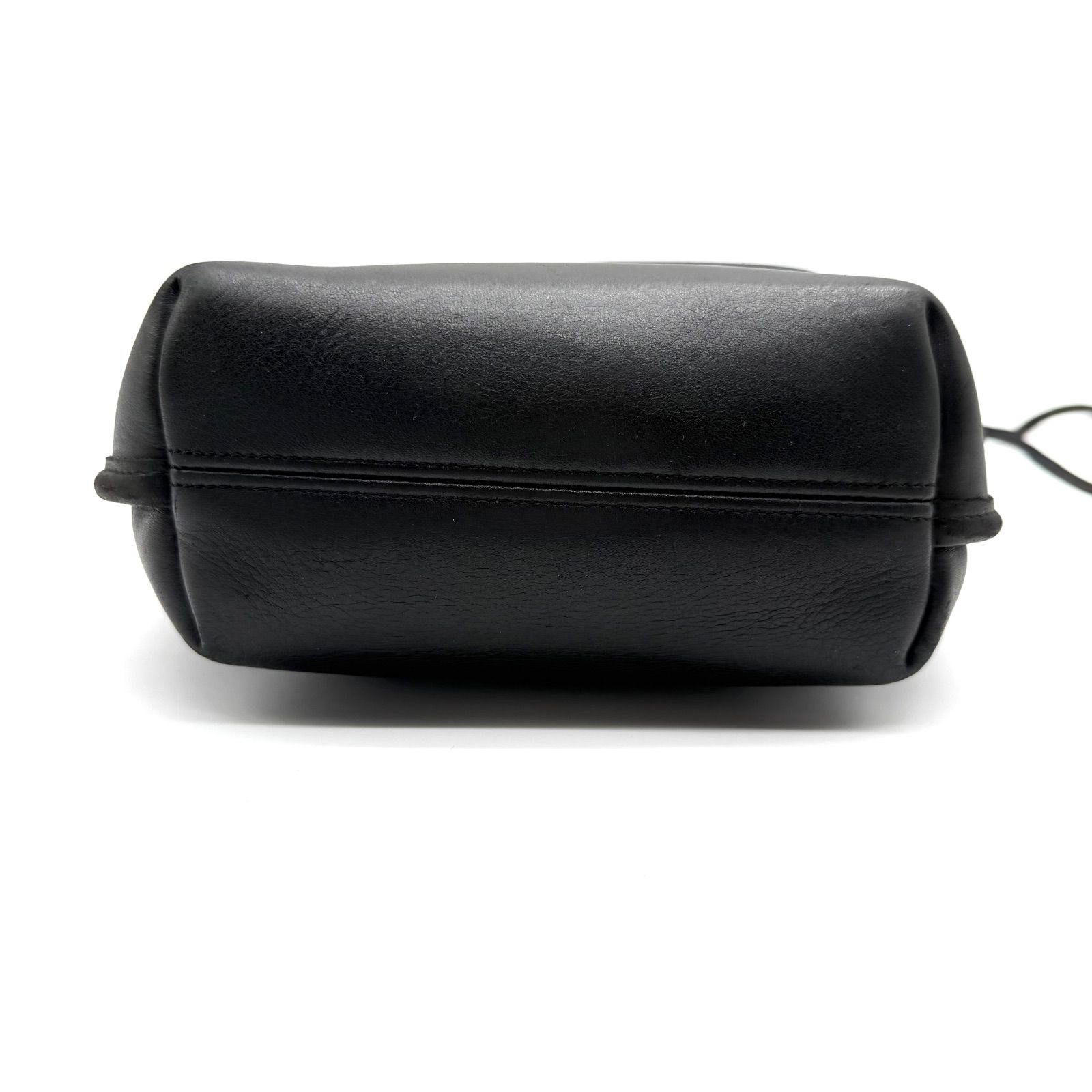 OLDCOACH y2k 80s Vintage black leather shoulder bag オールドコーチ 