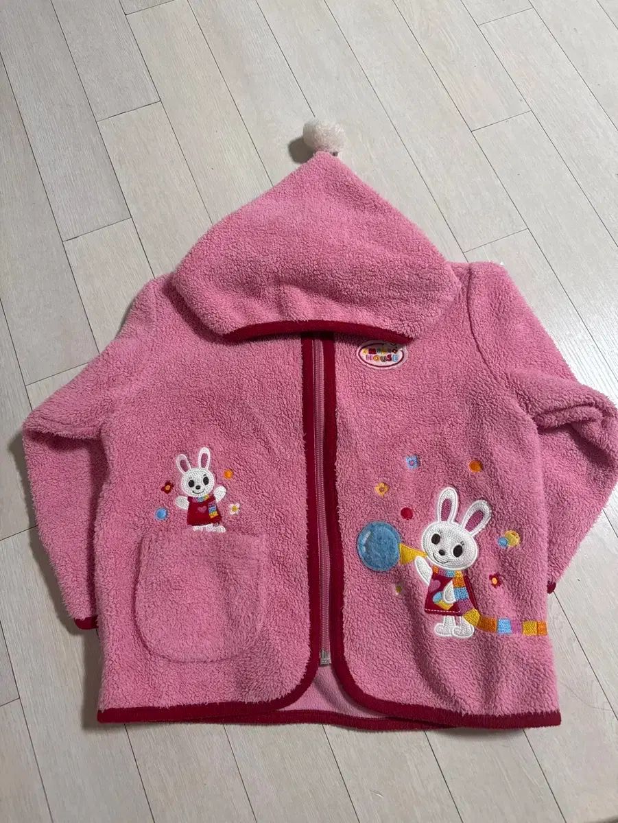 ミキハウス うさこ フード フリース レア