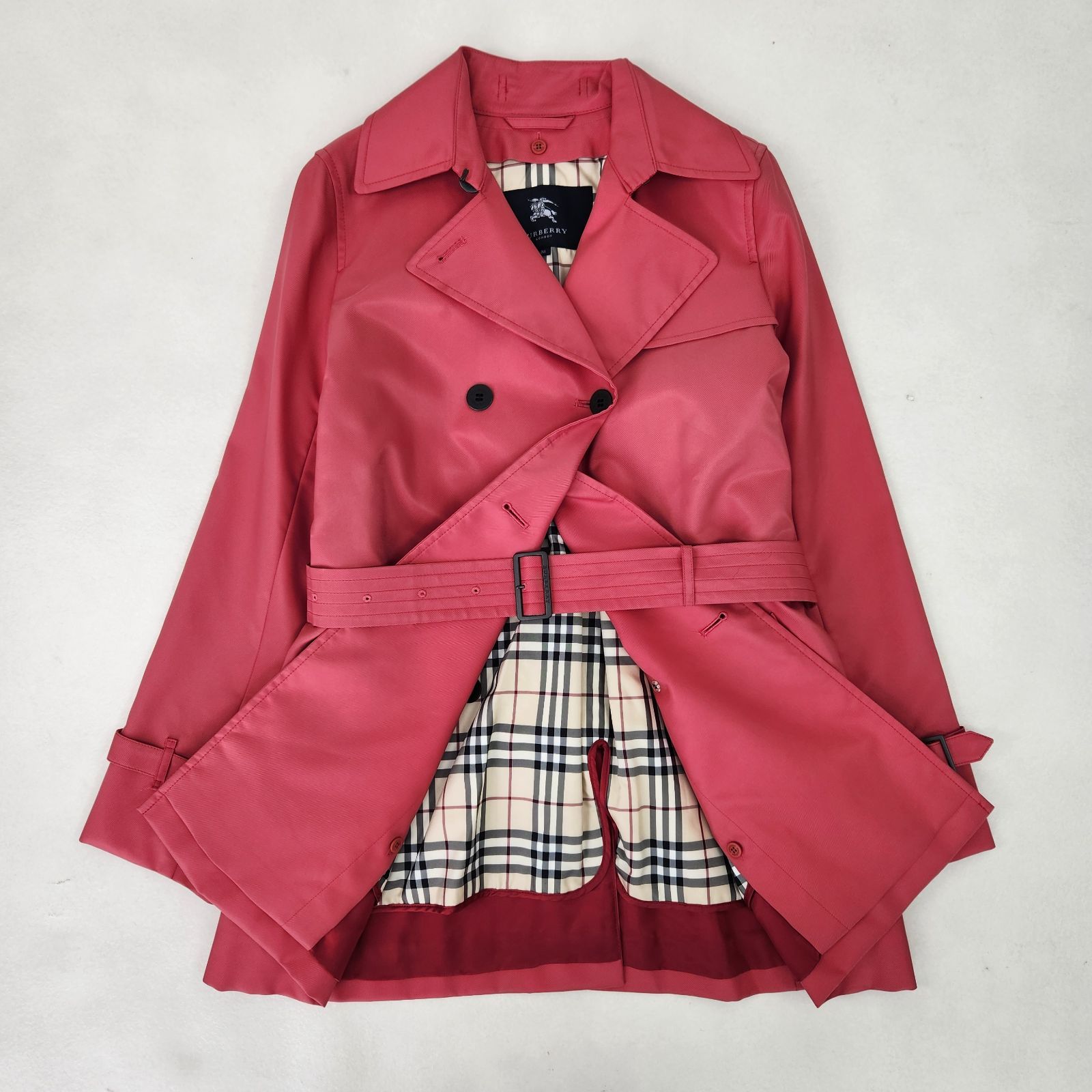 BURBERRY LONDON トレンチコート バーバリーロンドン 希少 赤