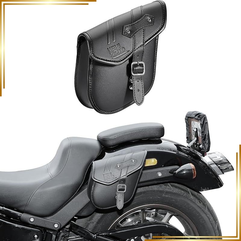【新品】 KEMIMOTO バイク サイドバッグ アメリカンバイク用 サドルバッグ ハーレーバッグ NIGHTSTER SPECIAL/IRON 883 ナイトスタースペシャル（RH975S）アイアン883 レブル250/500/1100 サイドバッグ汎用 1