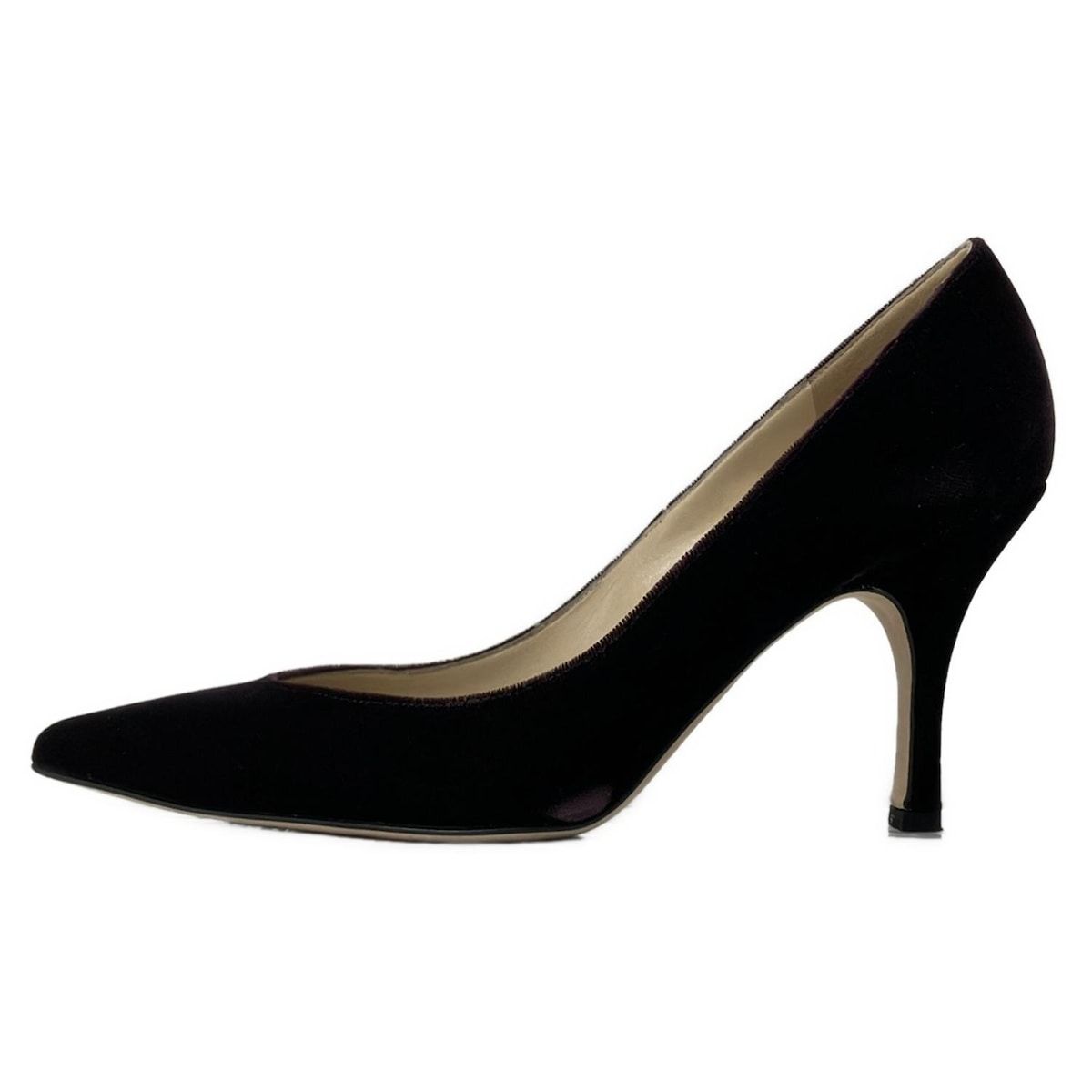 マノロブラニク MANOLO BLAHNIK 37 靴/シューズ ハイヒール/パンプス