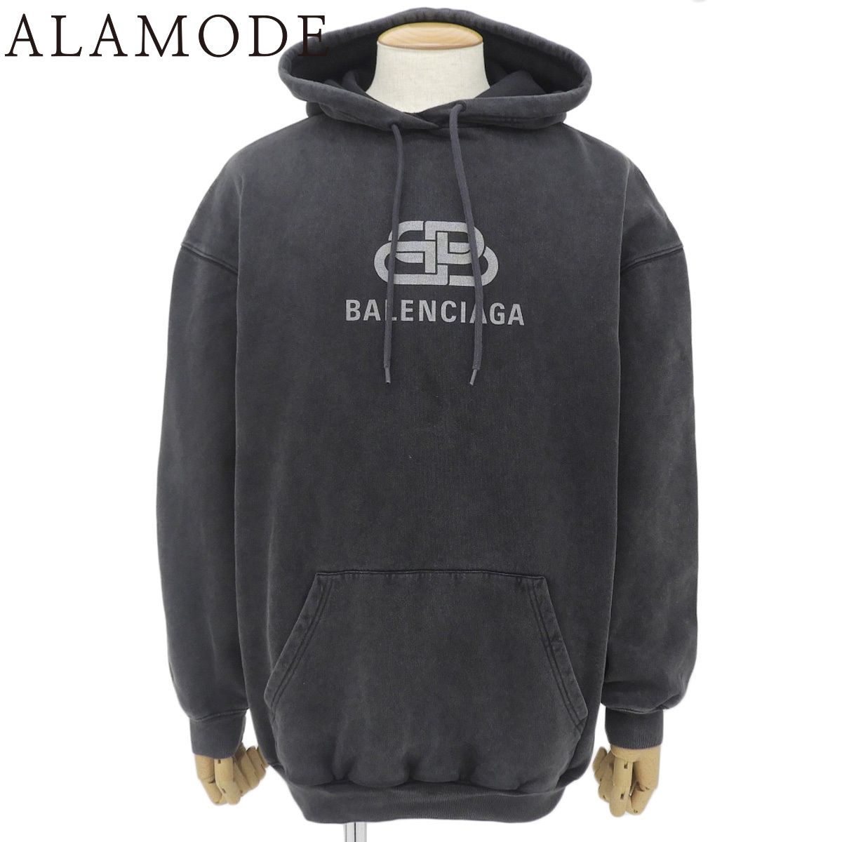 BALENCIAGA ブラック オーバーサイズパーカー ユニセックス BALENCIAGA ブラック オーバーサイズパーカー ユニセックス 【公式通販】