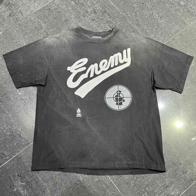 SAINT MICHAEL 24aw PUBLIC ENEMY SS TEE SIZE-XL SM-YS1-0000 SAINT MICHAEL 24aw PUBLIC ENEMY SS TEE SIZE-XL SM-YS1-0000
