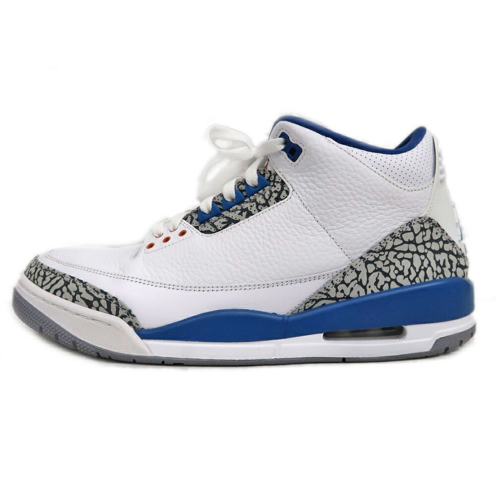 [Meito] Nike Air Jordan 3 Retro CT8532 148 Sneakers 30cm White Blue Gray Mens Apparel Men's Shoes