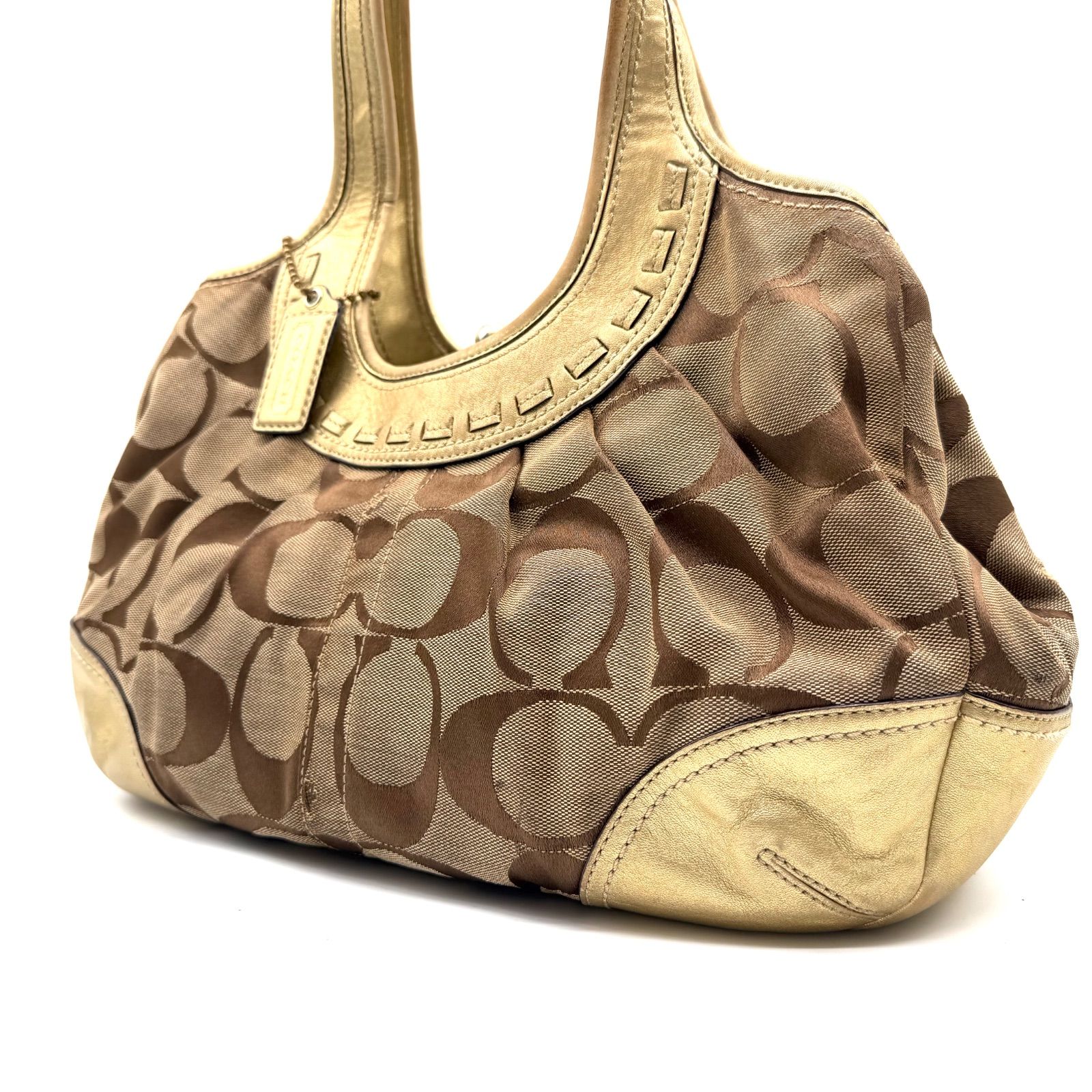 COACH y2k Ergo signaturecanvas leather Rock Bag tote bag コーチ 