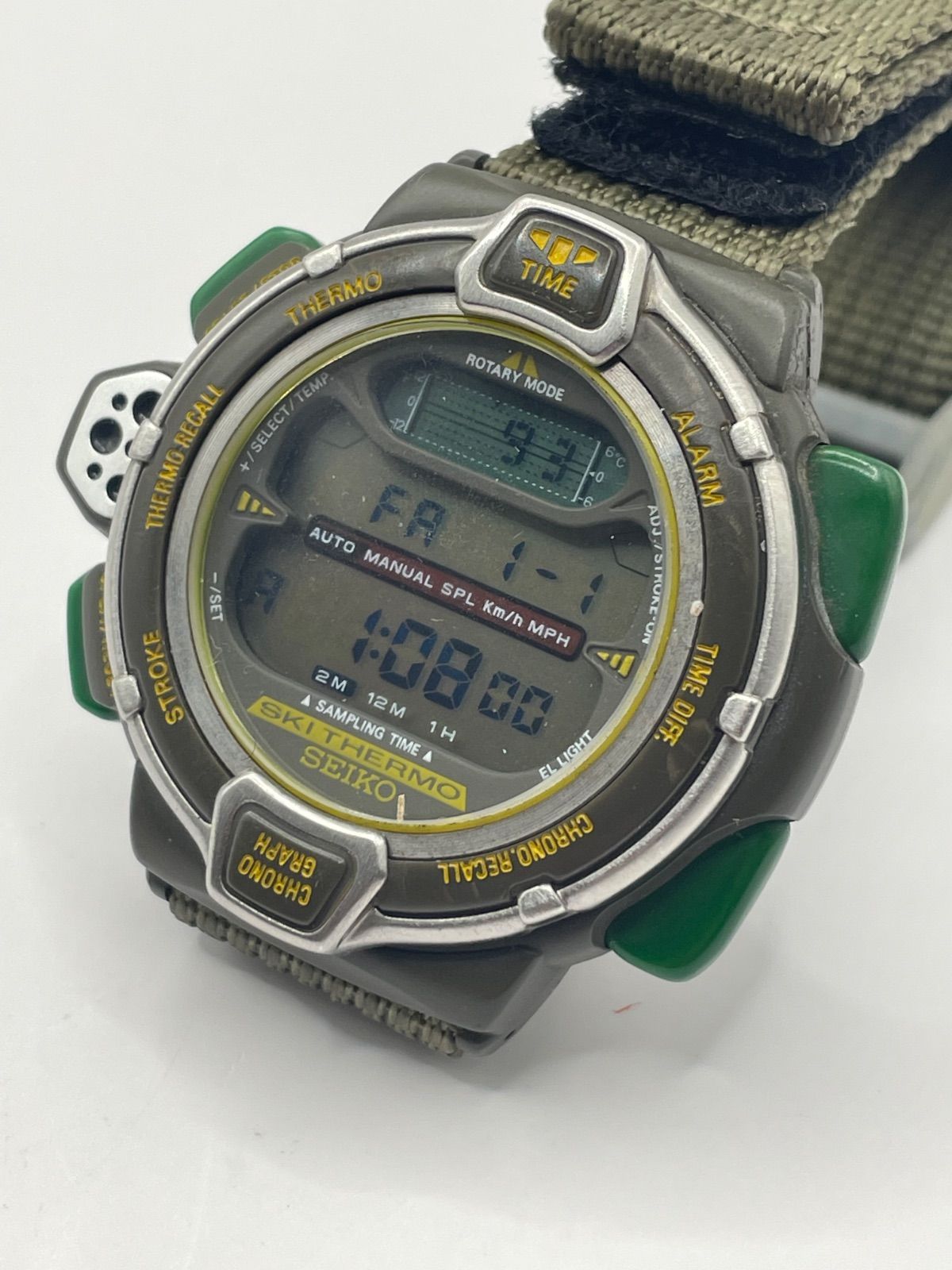 外装極上・ジャンク】セイコー S820-6000 スキーサーモ (Ski Thermo 