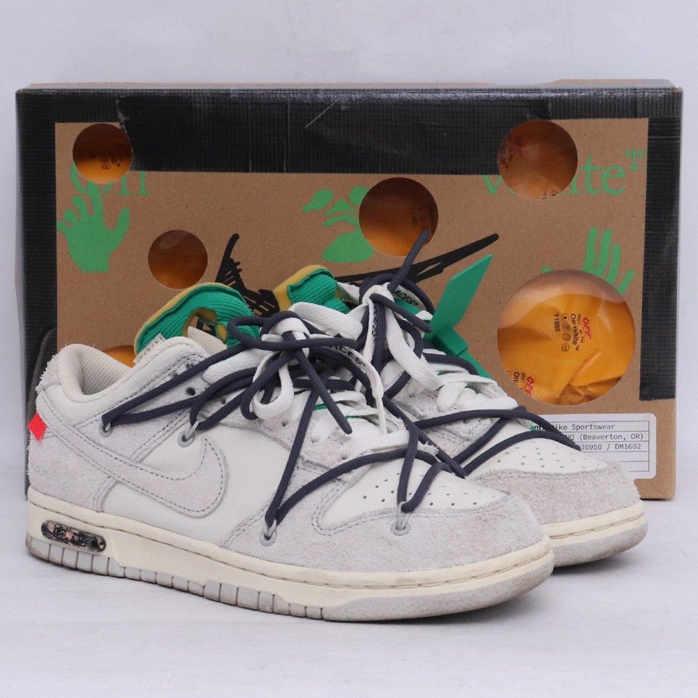 24.5cm NIKE × OFF-WHITE Dunk Low Sail/Neutral Grey/Gridiron 24.5cm NIKE × OFF-WHITE Dunk Low Sail/Neutral Grey/Gridiron