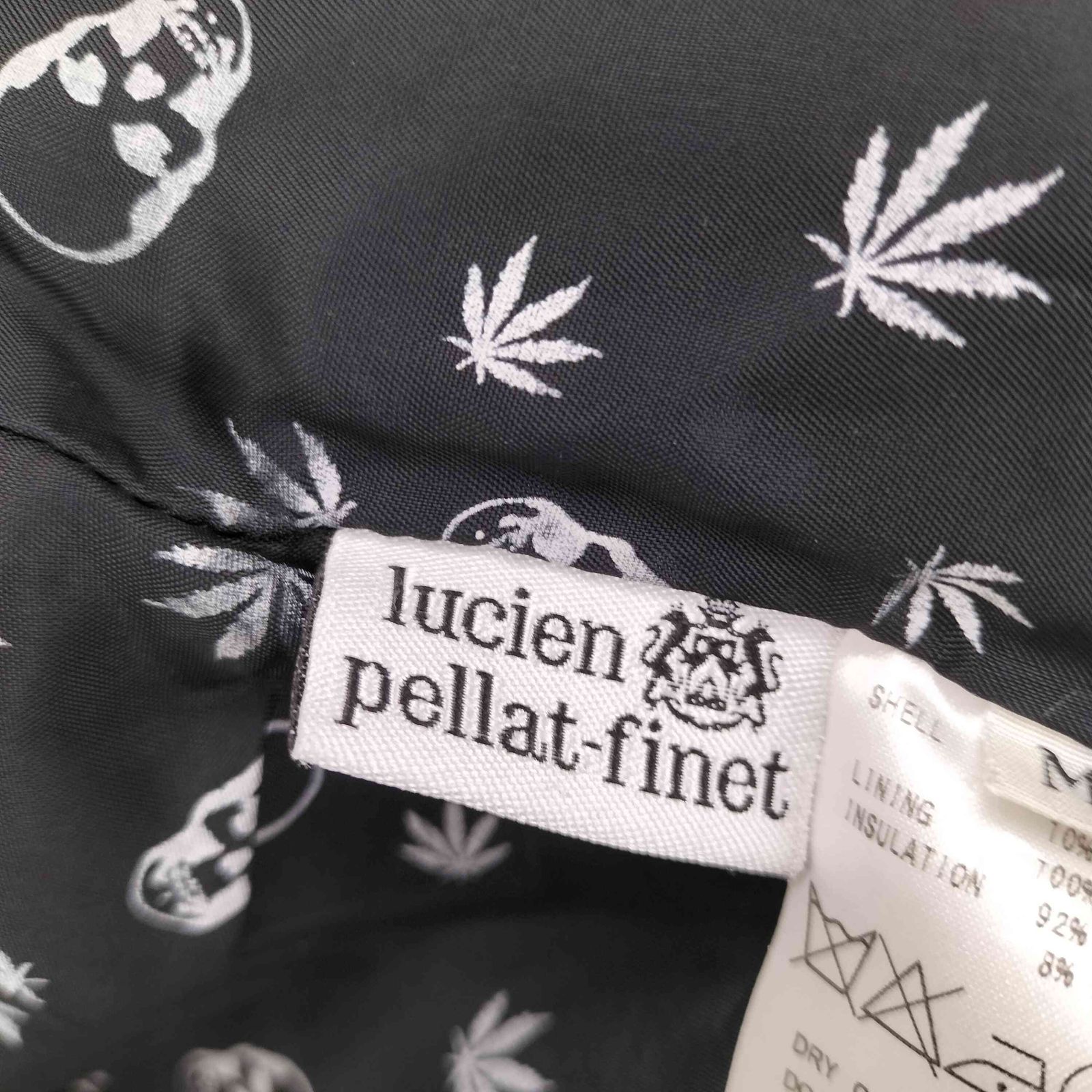 ルシアンペラフィネ Lucien Pellat-Finet スカルワッペン 総柄ダウン 