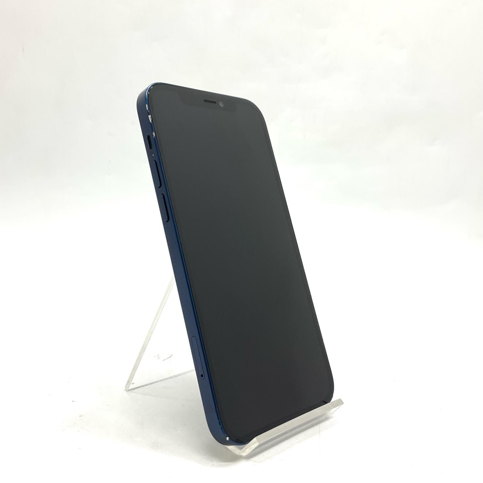 最速発送】 iPhone 12 64GB ブルー docomo SIMフリー 白ロム【難有 