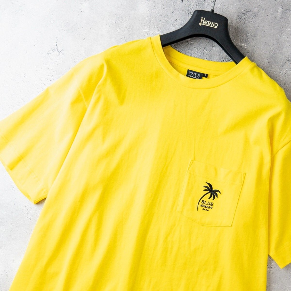 極美品 muta MARINE ムータ マリン 半袖 Tシャツ メンズ 8 (2XL) 黄色 