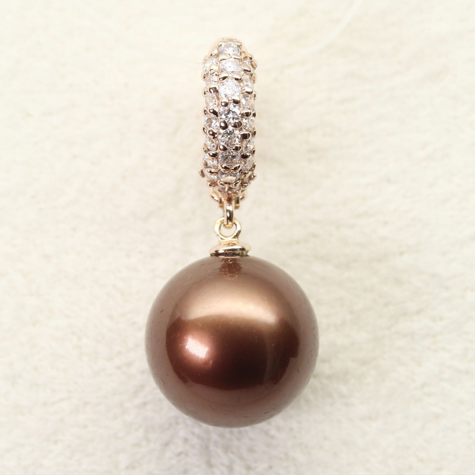 ショコラパール K18 ダイヤ 0.20ct ネックレス トップ/24-3790 - メルカリ