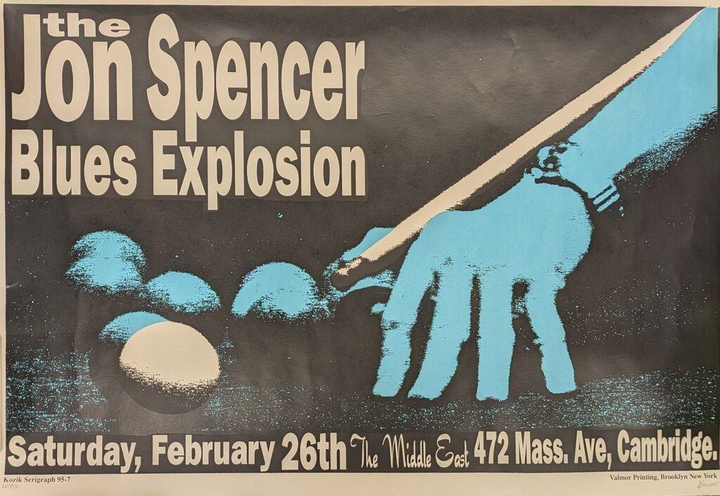 KOZIK Jon Spencer Blues Explosion ポスター サイン入 シルクスクリーン・ポスター FRANK KOZIK The Jon Spencer