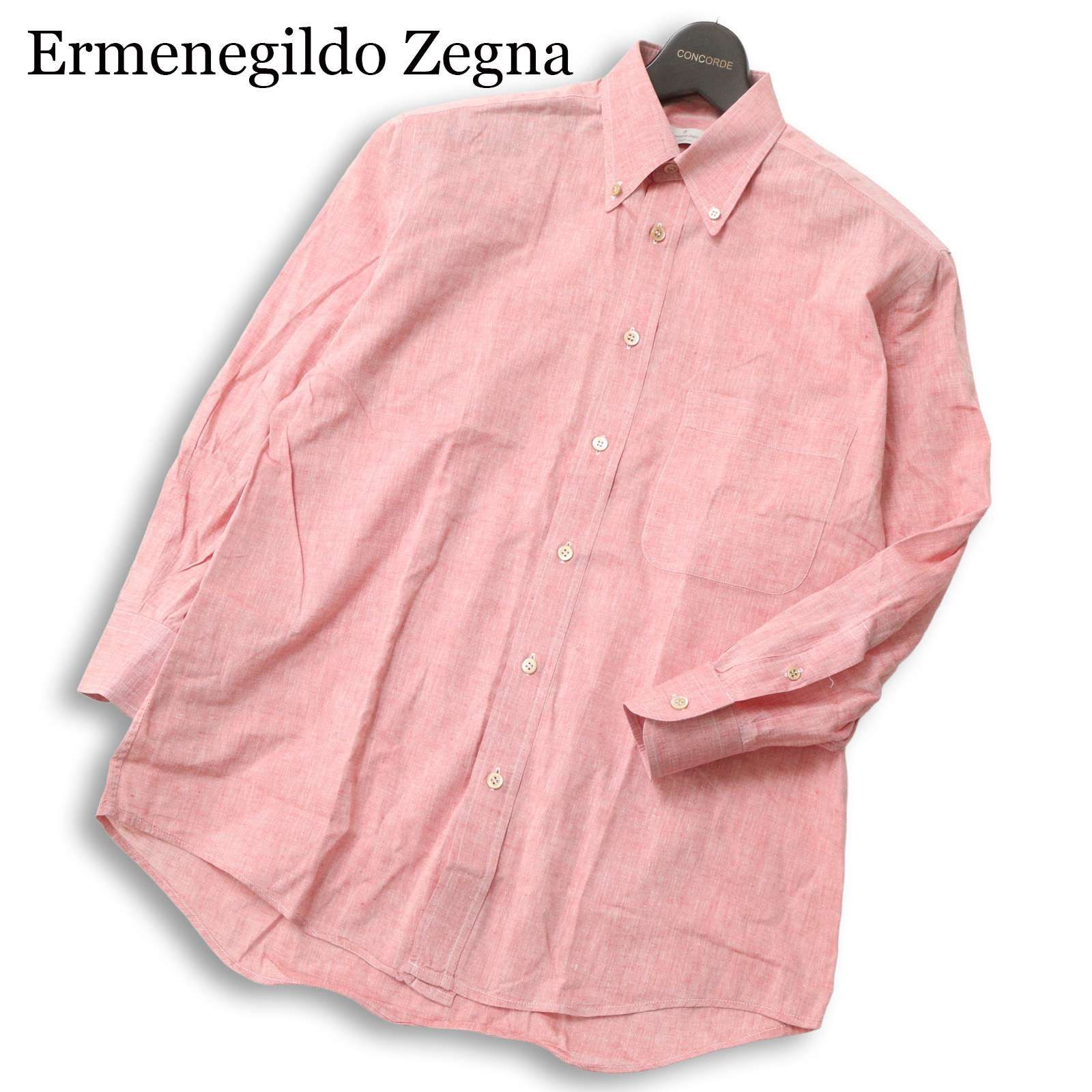 Ermenegildo Zegna soft エルメネジルド ゼニア 春夏 麻 リネン☆ 長袖 