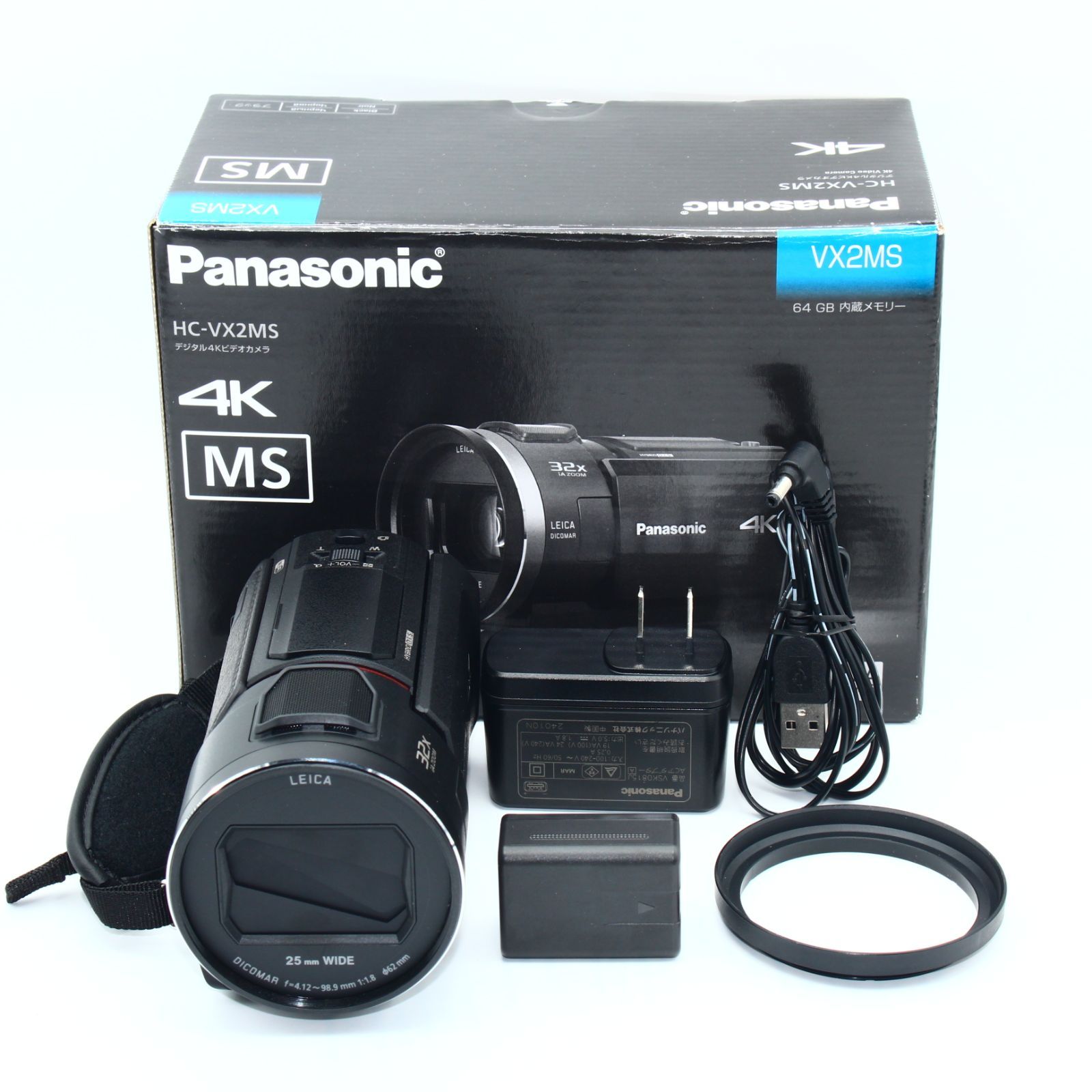 Panasonic 4K デジタルビデオカメラ HC-VX2MS-K - メルカリ