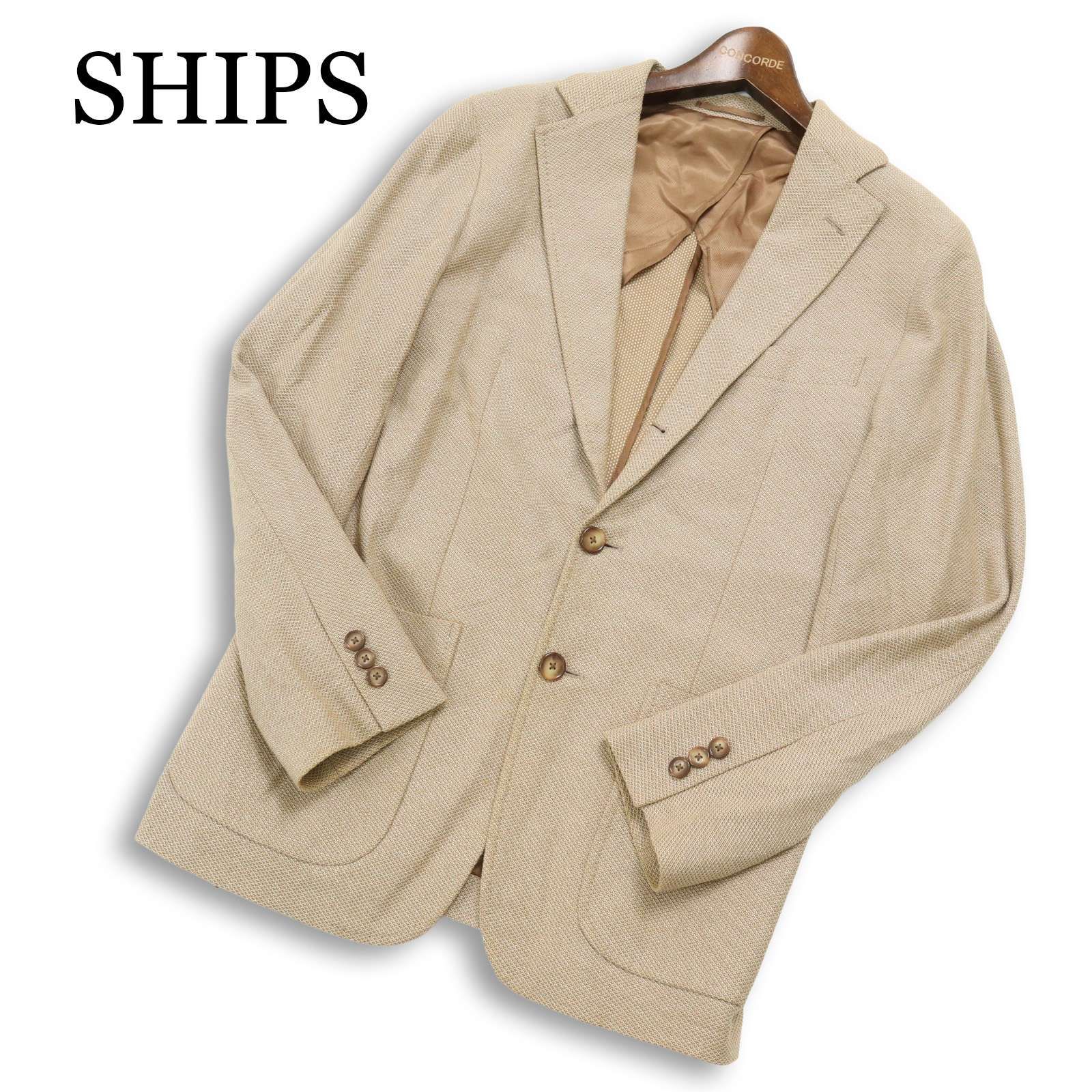 SHIPS シップス 春夏 背抜き アンコン☆ 2B テーラード ジャケット 