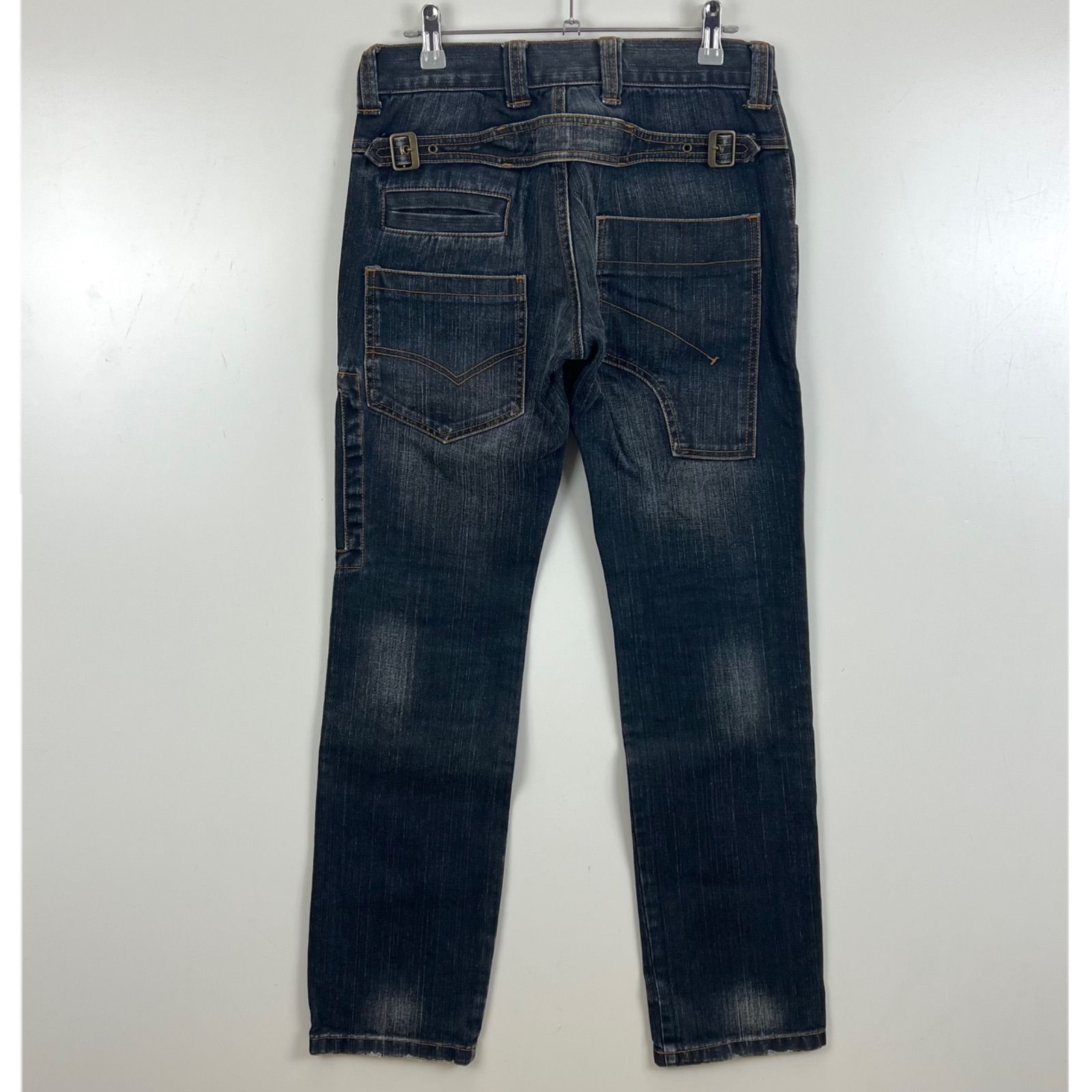 291295=HOMME 00s y2k archive many pocket denim pants 1 S メニー 