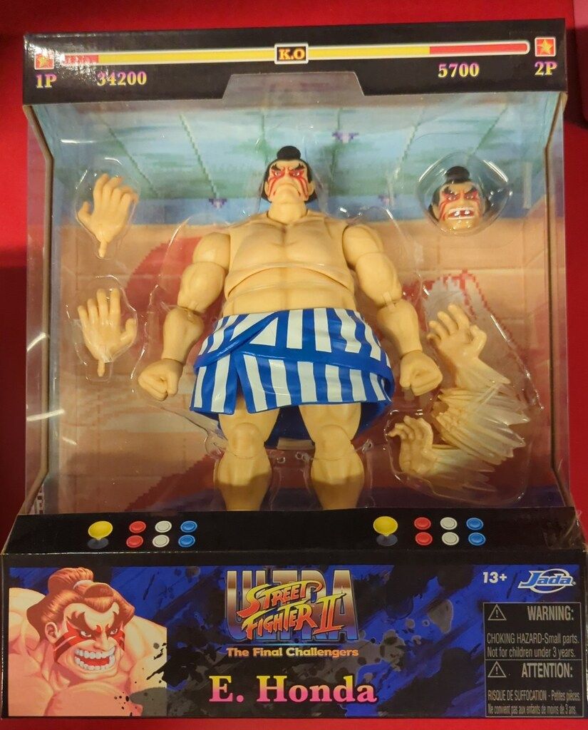♥️激レア♥️1993年製ストリートファイター II エドモンド本田 フィギュア Jada Toys アクションフィギュア ストリートファイターII エドモンド