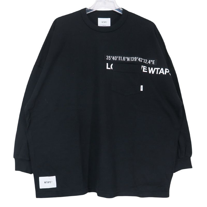 WTAPS ダブルタップス ブラック 長袖カットソー 黒 L 【公式通販】