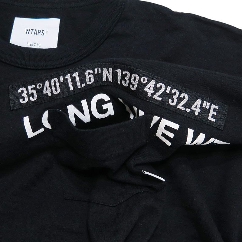 WTAPS ダブルタップス 22AW WTUBE/LS/COTTON 222ATDT-CSM11 ポケット 