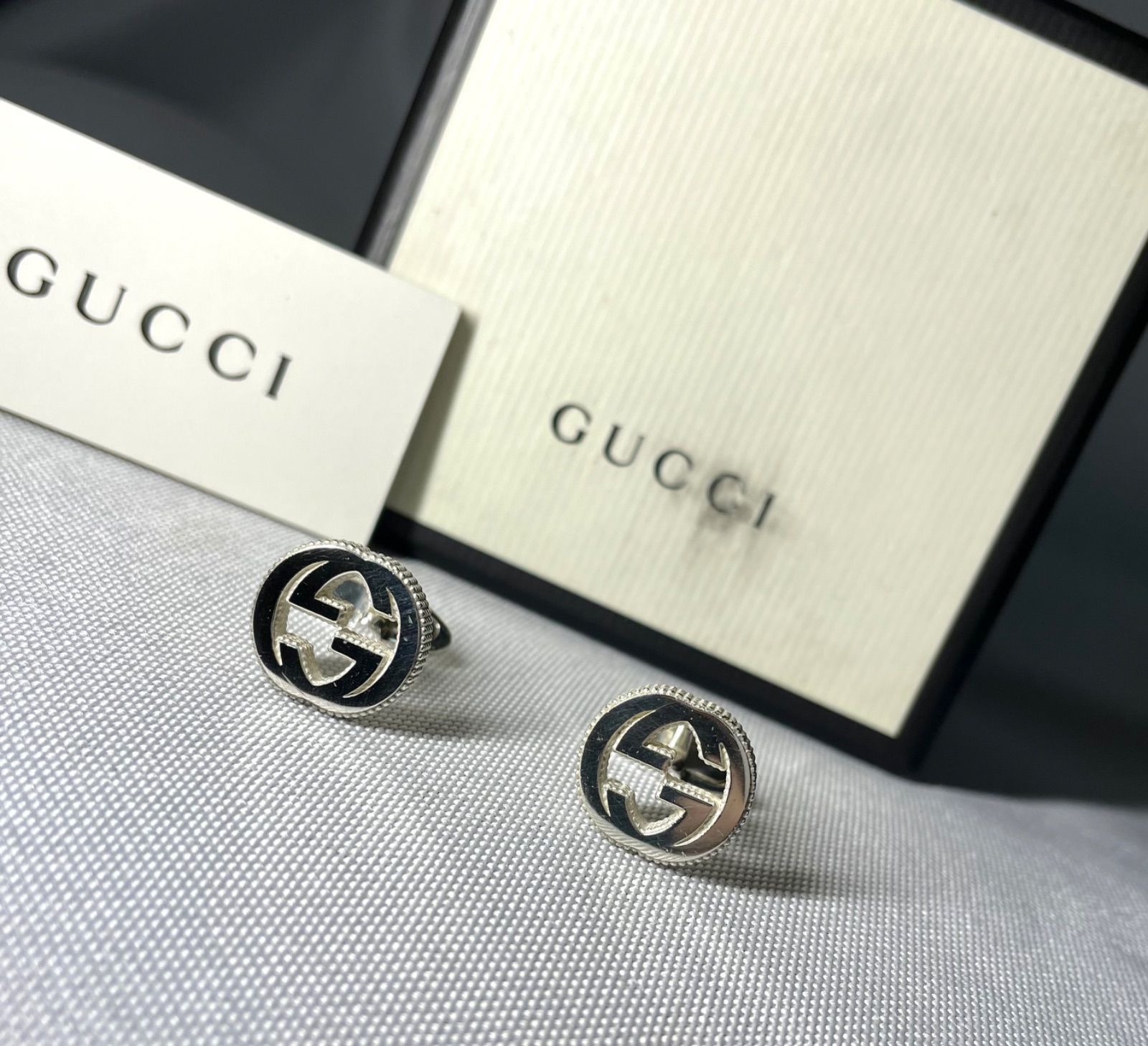 GUCCI ラウンドトップ シルバー カフス Ag925 カフリンクス 【公式通販】
