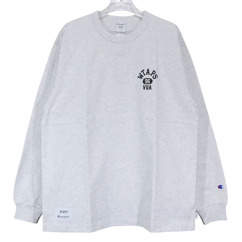 wtaps champion コラボ　ロンT ロングスリーブT 新品同様 WTAPS ダブルタップス x Champion チャンピオン 24AW ACADEMY