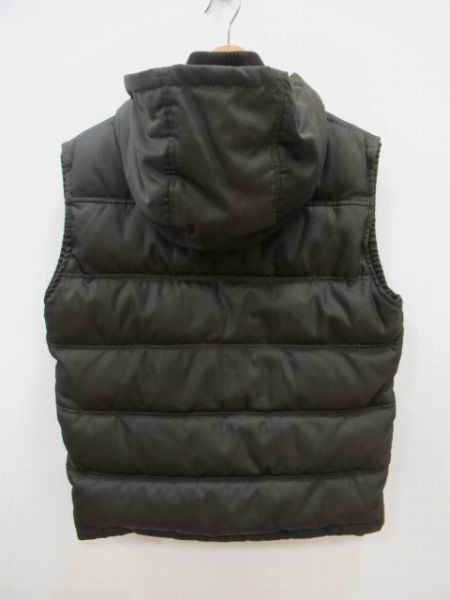 グッチ GUCCI フードダウンベスト 298068 サイズ48 ブラウン系 メンズ