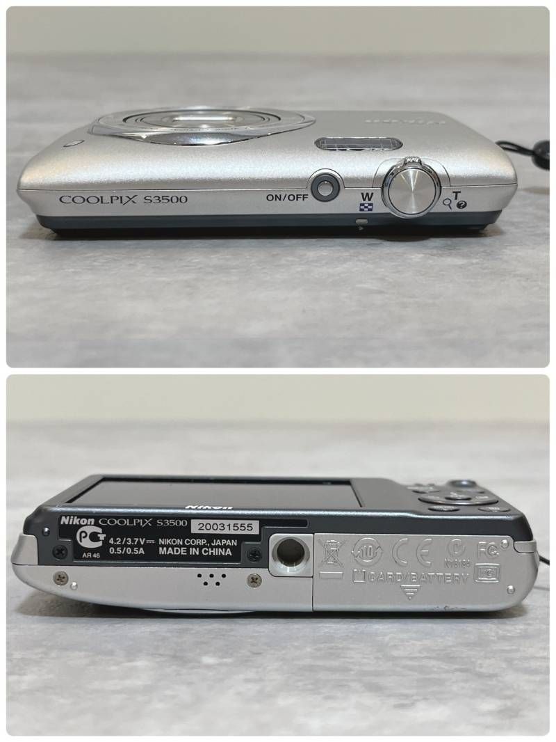 カメラ NIKON COOLPIX S3500 シルバー バッテリー