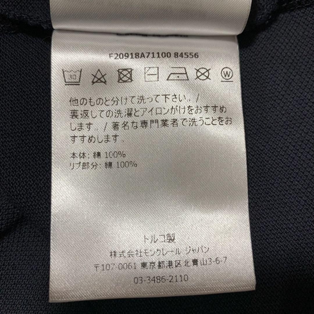 モンクレール デカワッペン ネイビー ポロシャツ L国内正規品 5S61