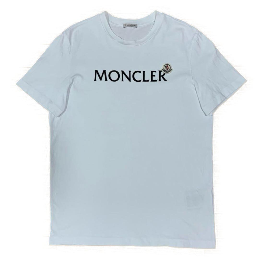 美品★ モンクレール　文字ロゴ　ワッペン　白　M Tシャツ　国内正規品　5S63 モンクレール 文字ロゴ ワッペン 白 M Tシャツ 国内正規品 5S63 - メルカリ