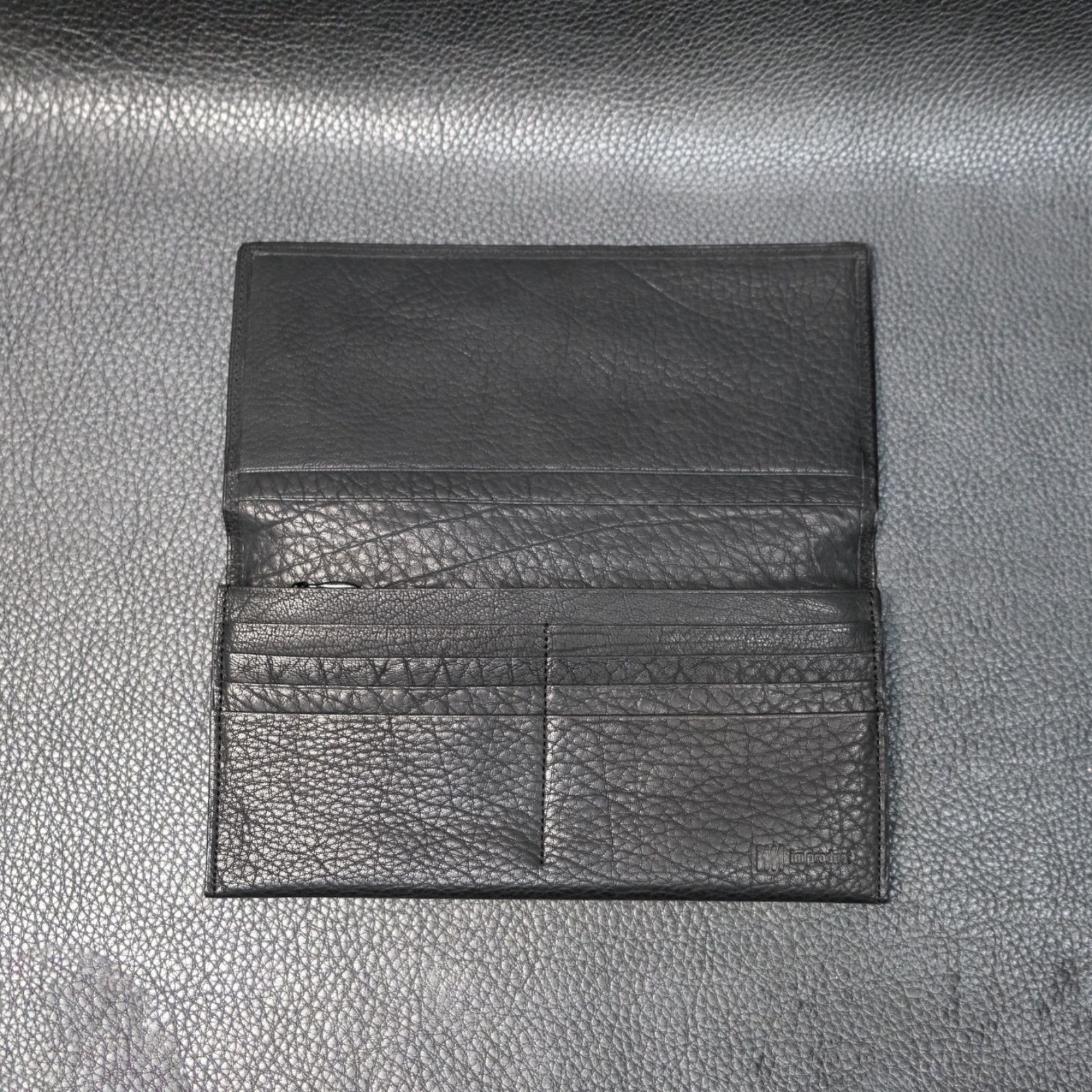90's ISSEY MIYAKE MIYAKE DESIGN STUDIO 本革 長財布 シュランケン