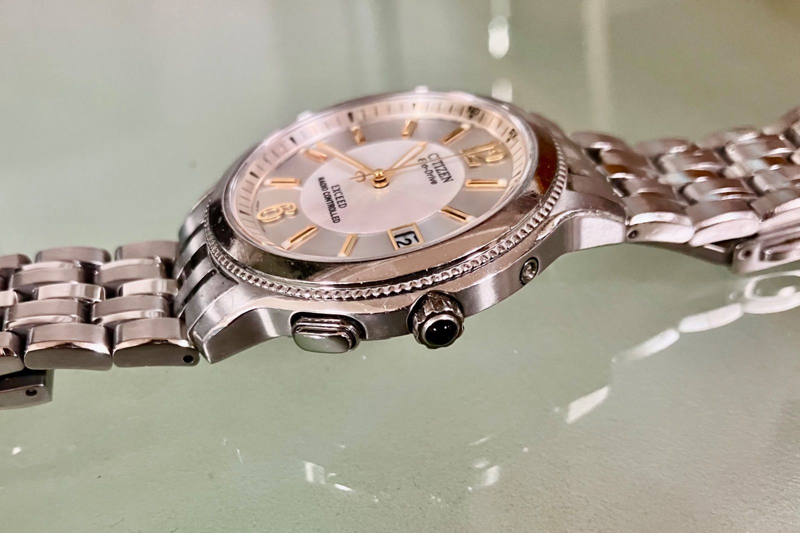 ☆稼働品☆CITIZEN シチズン/EXCEED エクシード☆H410-T007716☆エコ 