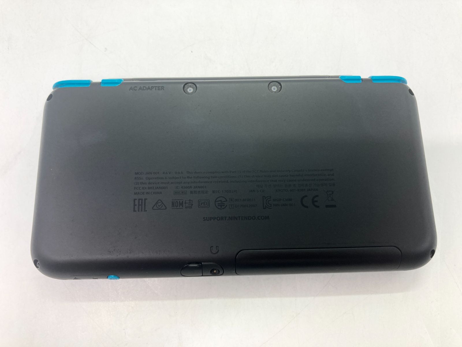 ジャンク品・本体のみ】Newニンテンドー2DS LL ブラック×ターコイズ 
