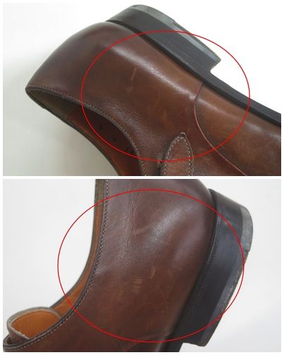 ☆5556☆SANTONI サントーニ 7508 レザー ダブルモンクシューズ UK5