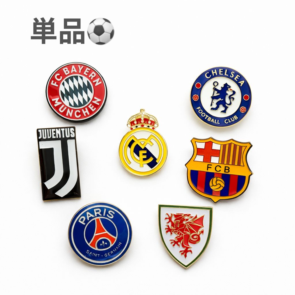 サッカー ピンバッジ 全7種 選択可 クラブチーム - メルカリ