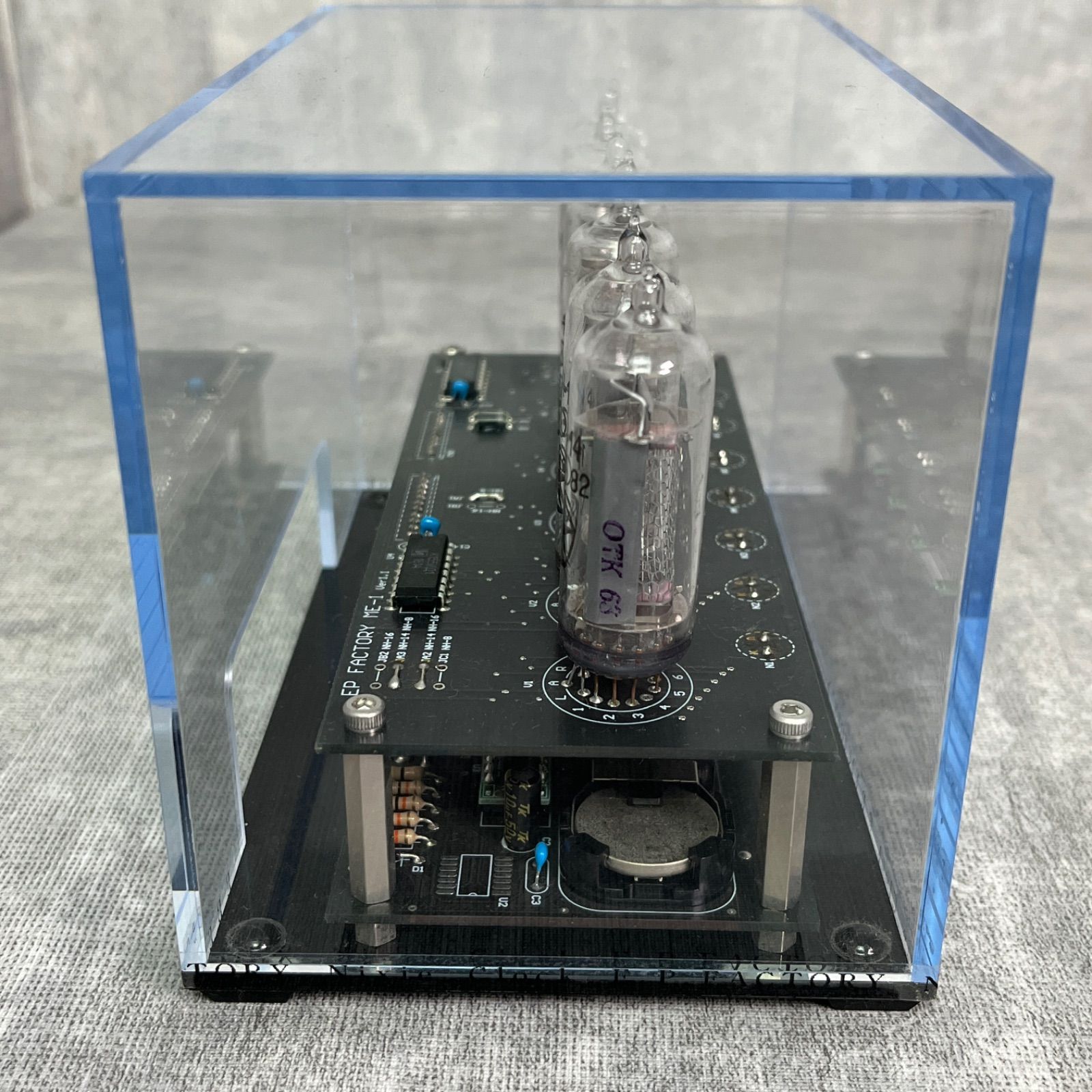 廃盤 希少 EPFACTORY ニキシー管時計 ME-1L IN-14 レトロ 置時計
