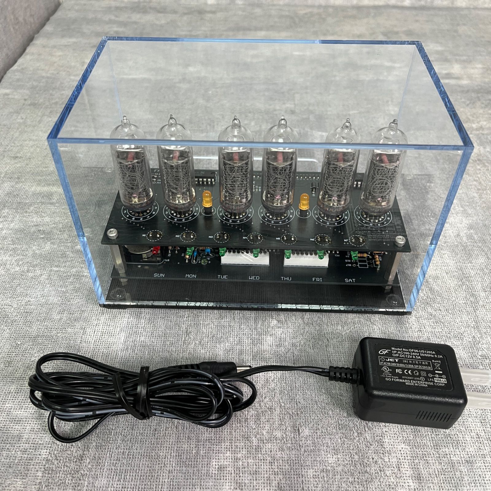 廃盤 希少 EPFACTORY ニキシー管時計 ME-1L IN-14 レトロ 置時計