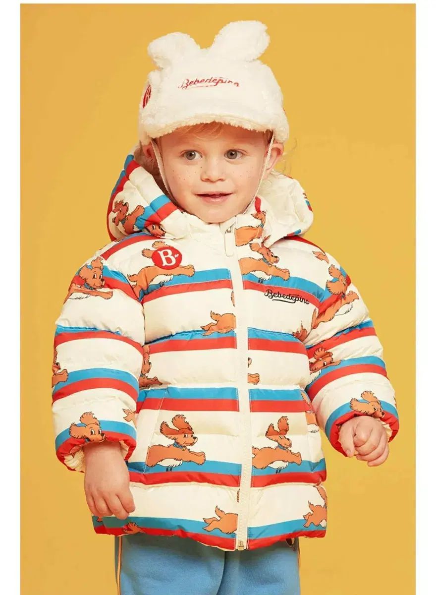 BEBE DE PINO ベベデピノ キッズ ダウン アウター 犬 パータン 新品
