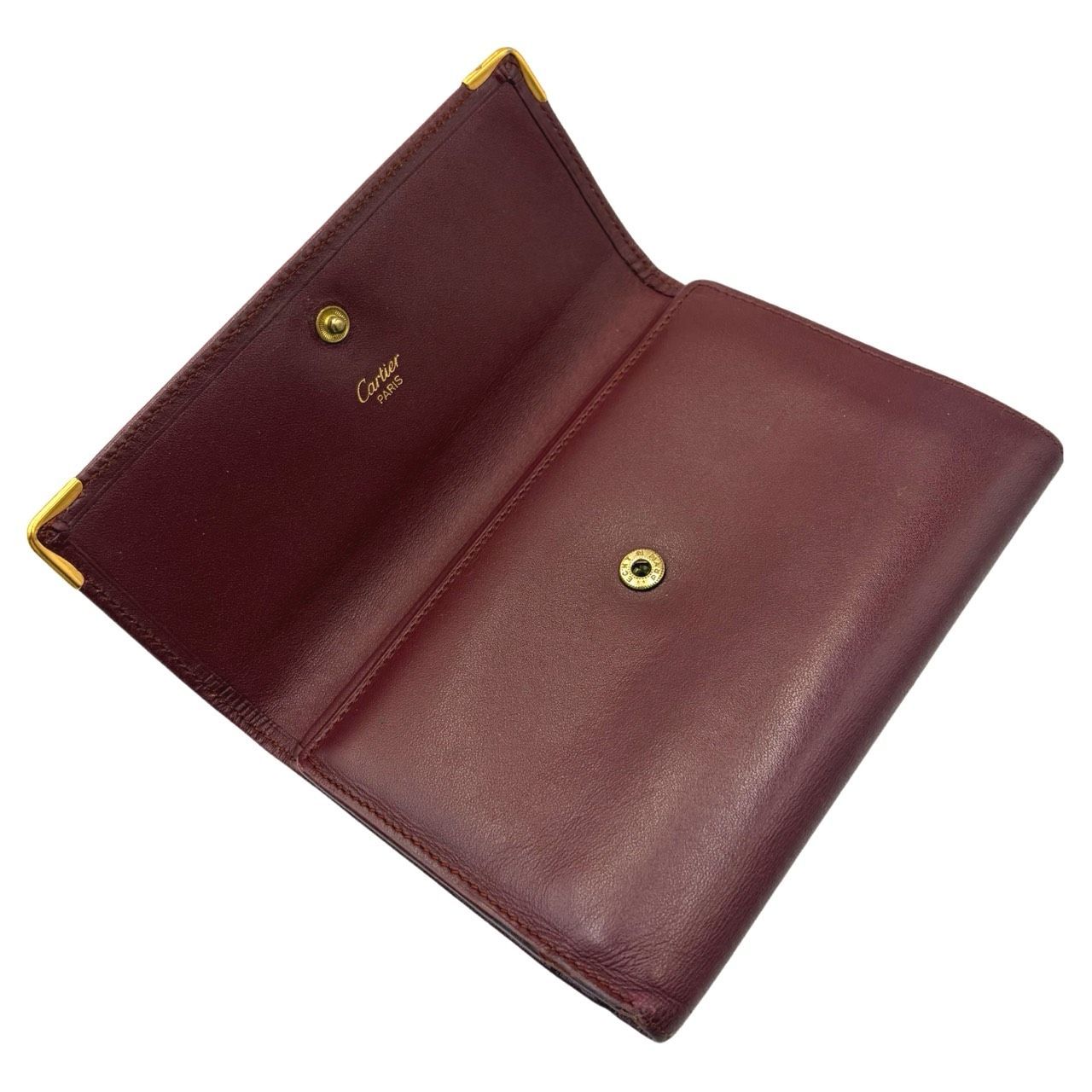 三つ折り財布✤訳あり【Cartier／カルティエ】折財布／ウォレット
