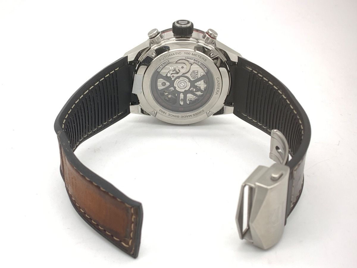  タグ ホイヤー カレラ キャリバーホイヤー02 ブラック CBG2010.FT6144 ステンレススティール デート服 自動巻き時計 腕時計(アナログ)