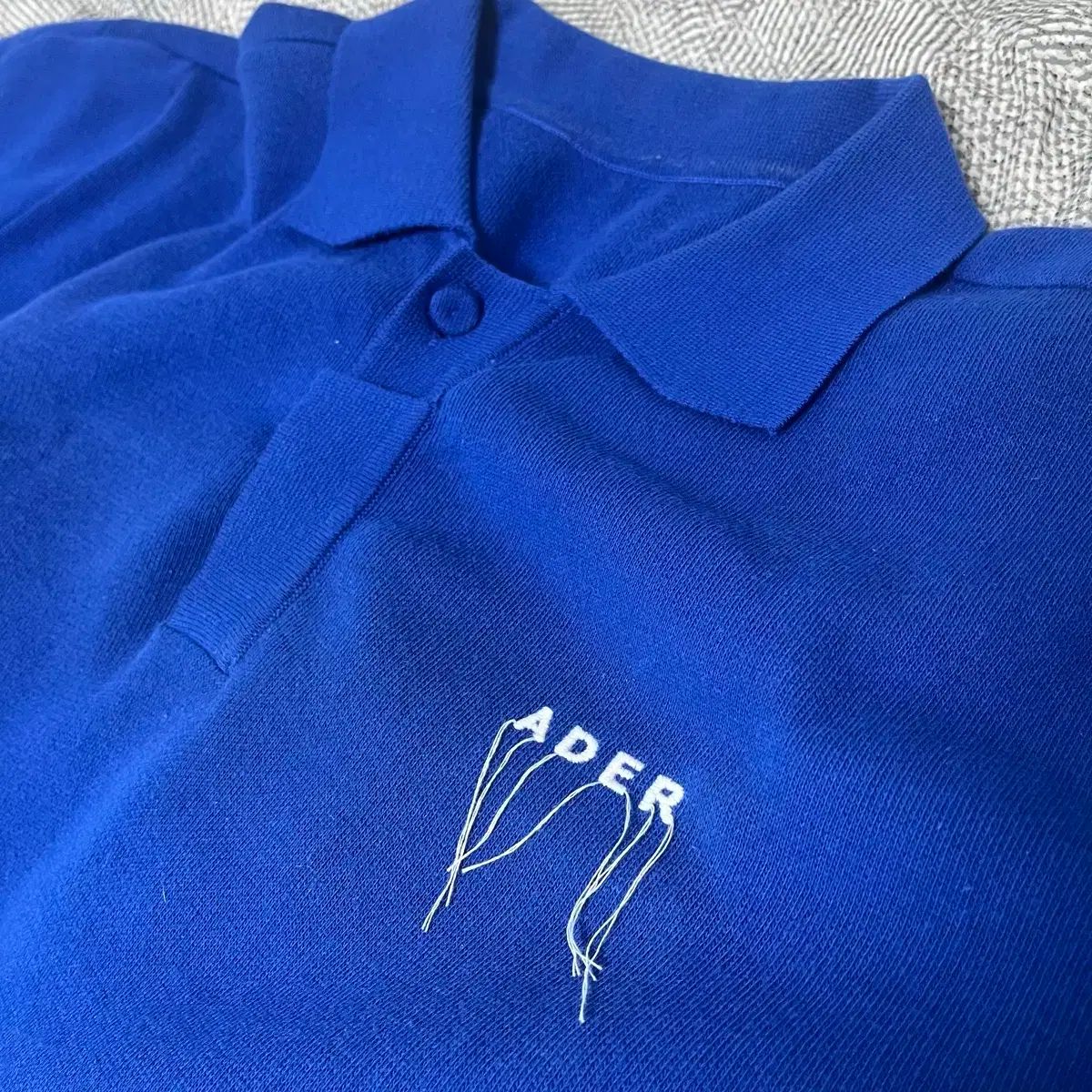 21ss ADER ERROR(アーダーエラー) ポロTシャツ 青 a1 サイズ-正規店 名古屋