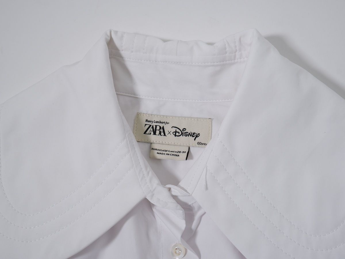 ZARAザラ 2025AWポプリンシャツ パッド入りネック HARRY LAMBERT FOR 