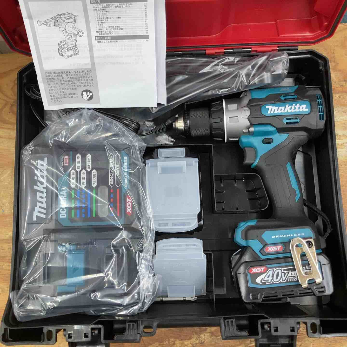送料無料【未使用品】純正 マキタ(makita) コードレス振動ドリルドライバー HP003GRDX 40V 180N・m フルセット【柏店】