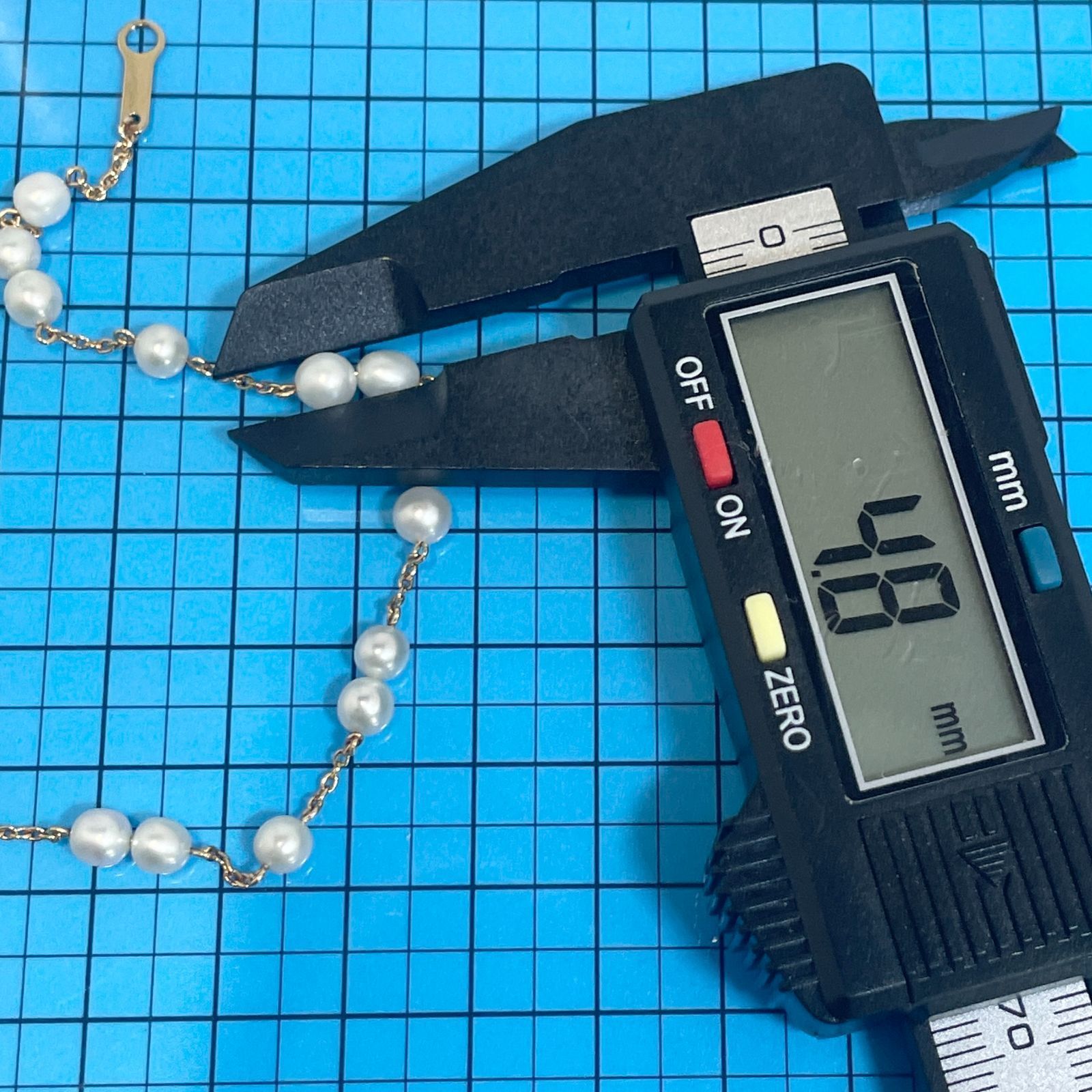 田崎真珠 K18 淡水パール ベビーパール ステーション 12P ブレスレット 