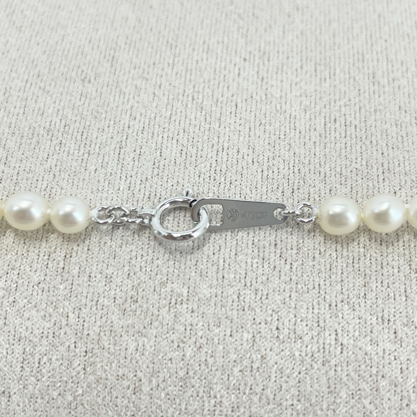 3.9mm】田崎真珠 ネックレス K18WG パール ベビーパール ホワイト 
