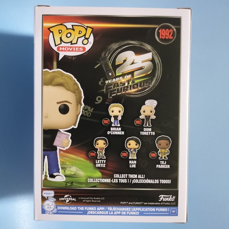 Funko pop ワイルドスピード　25周年　ブライアンandドム ファンコポップ ワイルド・スピード 25周年 ブライアン & ドミニク