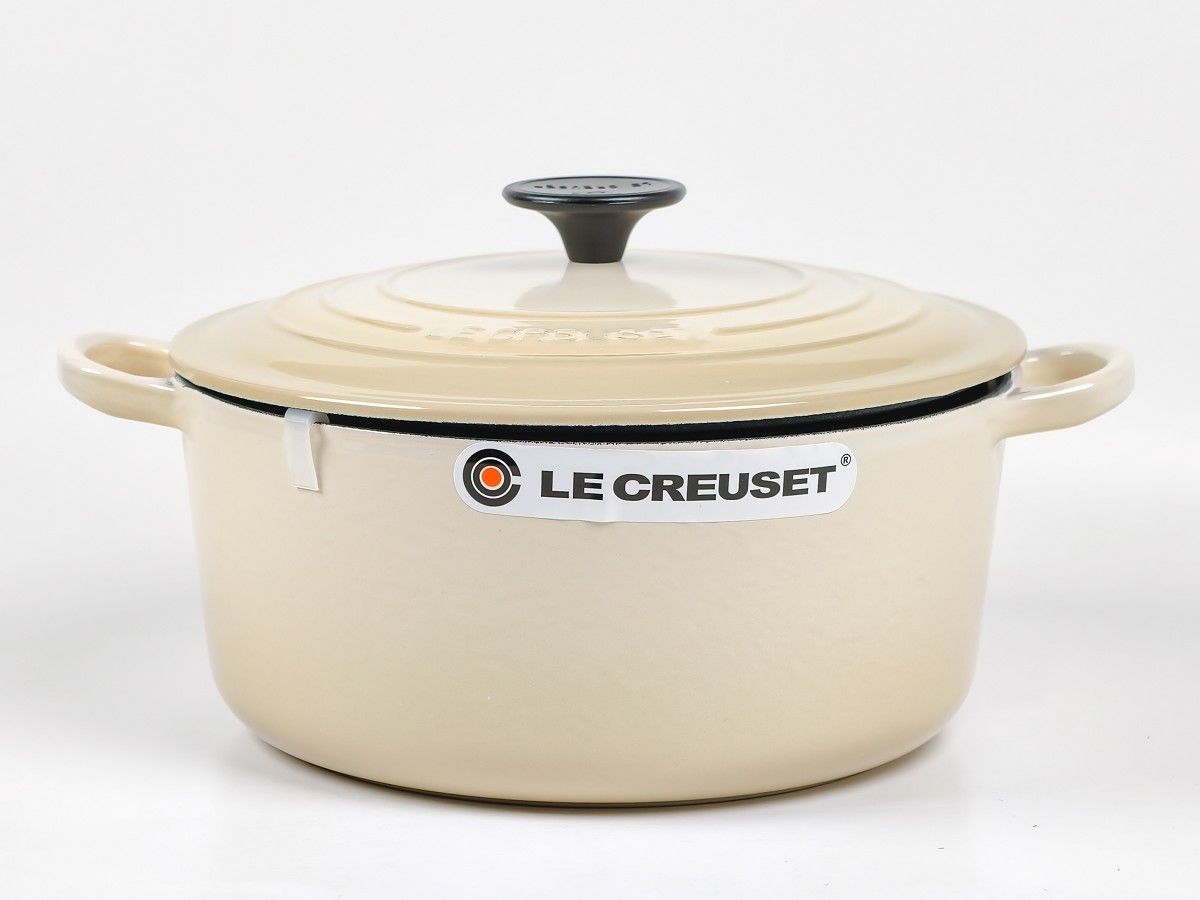 未使用 LE CREUSET ルクルーゼ ホーロー鍋 ココットロンド