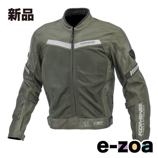 KOMINE コミネ バイク用 春夏 JK-1274 プロテクトハーフメッシュジャケット オリーブ メンズ Mサイズ JK-1274/OLIVE/M (2589173)